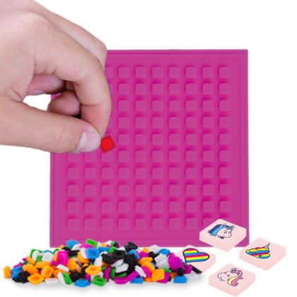 PIXIE CREW nalepovací panel čtverec Fuchsiový