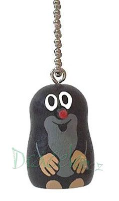 Dřevěná klíčenka mini Krteček