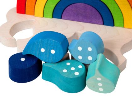 Dřevěná stavebnice DUHA