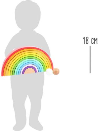 Small Foot Dřevěná skládací duha XL