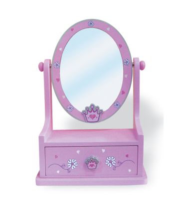 Teddies, Zrcadlo, šperkovnice - zásuvka,dřevo