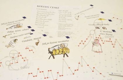 Vánoční koledy české- noty pro citerku