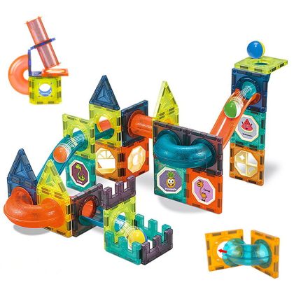 Magnetická stavebnice plast 66ks v krabici 31x25x8cm