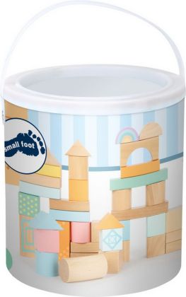 Small Foot Dřevěné kostky pastelové 50 ks