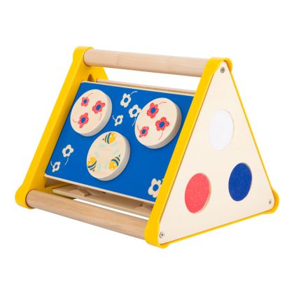 Dřevěný motorický triangl Lesní zvířátka