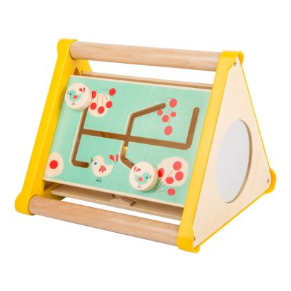 Dřevěný motorický triangl Lesní zvířátka