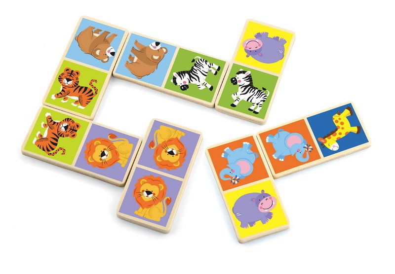 VIGA, Dřevěné domino - divoká zvířata