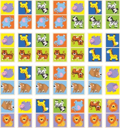 VIGA, Dřevěné domino - divoká zvířata