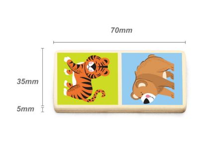 VIGA, Dřevěné domino - divoká zvířata