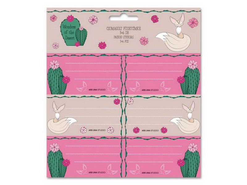 Ars Una Jmenovky na sešity Wonderful Desert