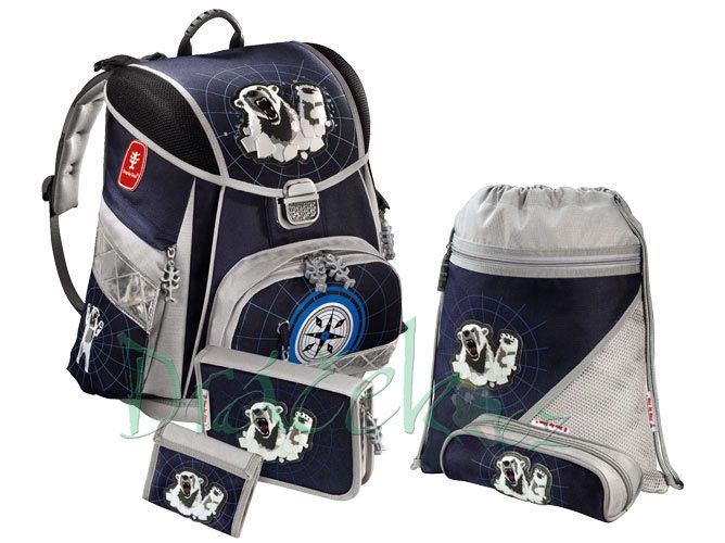 Školní batoh - set HAMA Step by Step Lední medvěd