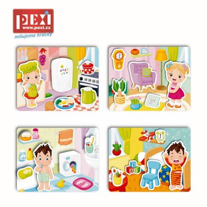 PEXI Velcro skládačky - Domov