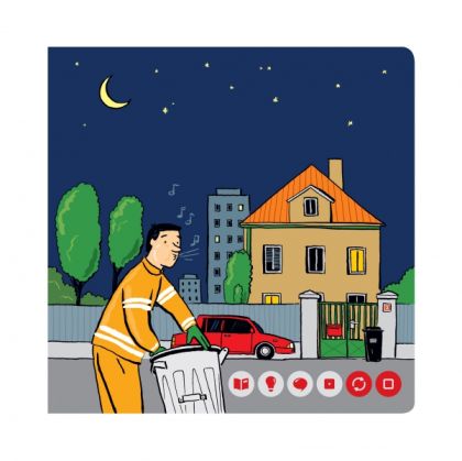 Albi Kouzelné čtení - Minikniha Povolání - Popelář