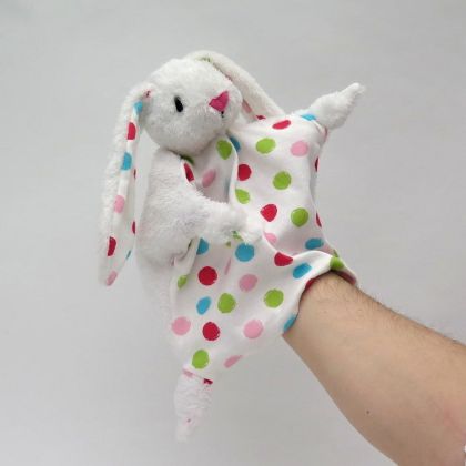 Moravská Ústředna Uzlíkový maňásek Králíček bílý