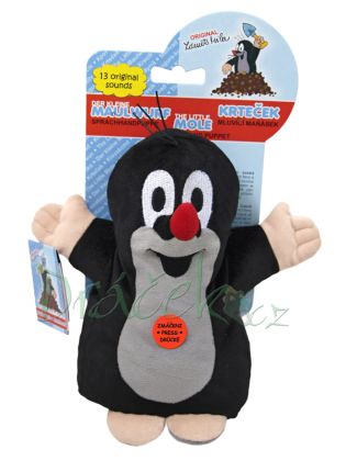 Krtek 20 cm maňásek mluvící