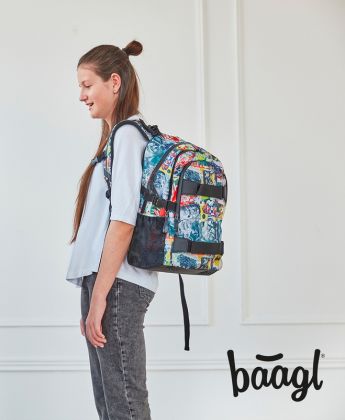 BAAGL Školní batoh Skate Batman Komiks