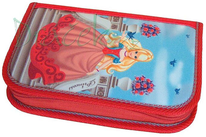Neplněné školní pouzdro EMIPO se dvěma klopami 01 Elegant Princess