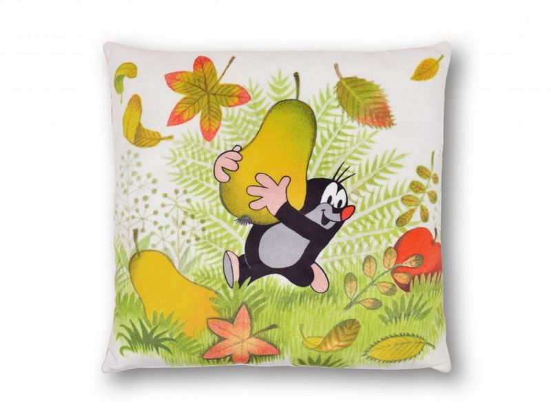 MÚ Brno Polštář Krtek 30x30 cm, hruška