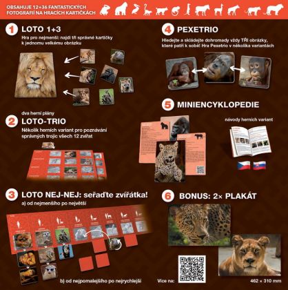 Pexetrio Loto-trio Zvířata v ZOO 1