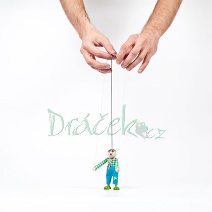 Loutka - kluk Jeníček s vodícímí šňůrkami