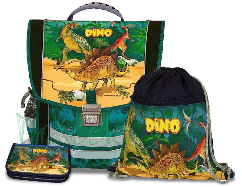 Školní aktovkový set EMIPO Dino 3-dílný