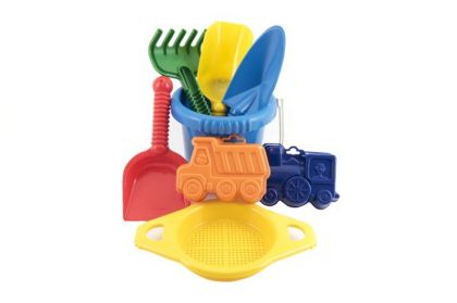 LORI Kbelík sítko lopatka hrabičky plast