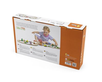 VIGA, Dřevěná vláčkodráha 39 ks