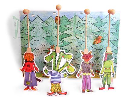 Sada loutek a kulis - Strašidla