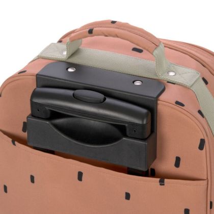 Lässig Dětský kufr TROLLEY Happy Prints caramel