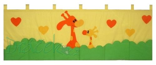 Kapsář za postel Žirafy 150cm