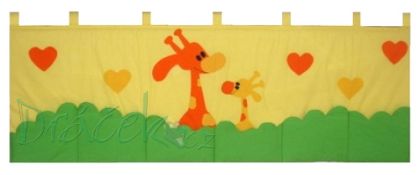 Kapsář za postel Žirafy 150cm