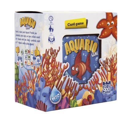 Aquario společenská hra v plechové krabičce 13x13x7,5cm