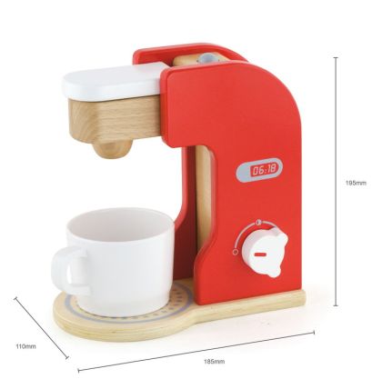 VIGA, Dřevěný kávovar červený