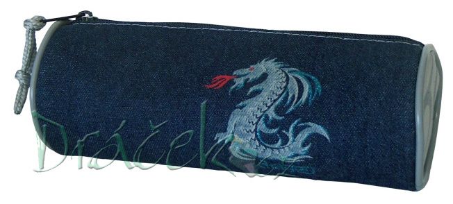Etue válec TUBUS 10 Fantasy Dragon stříbrná
