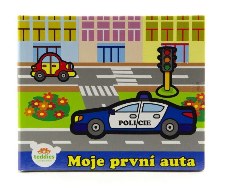 Knížka Leporelo Moje první auta 13,5x11x1,5cm od 24 měs