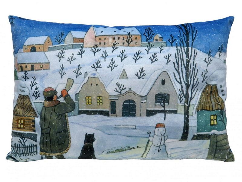 Polštář 45x30cm Lada, Sněhulák