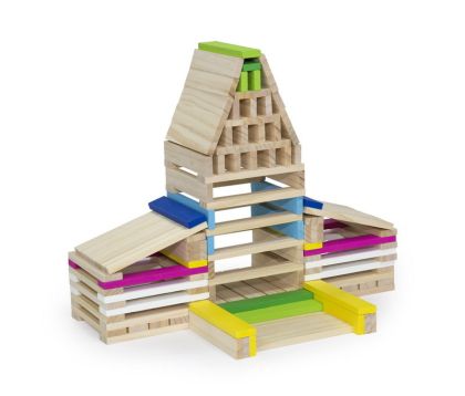 VIGA, Dřevěná stavebnice 250 kostek