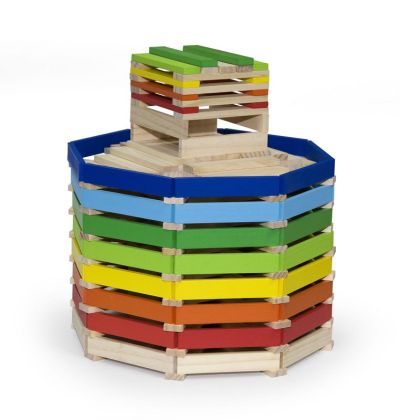 VIGA, Dřevěná stavebnice 250 kostek