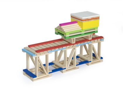 VIGA, Dřevěná stavebnice 250 kostek