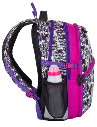 Školní batoh Bagmaster MADISON 7 B BLACK/PINK/VIOLET