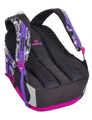 Školní batoh Bagmaster MADISON 7 B BLACK/PINK/VIOLET