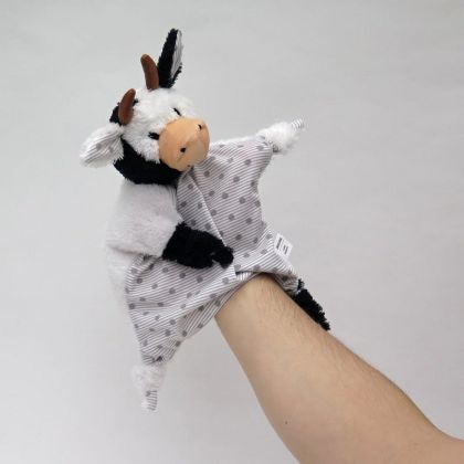 Moravská Ústředna Uzlíkový maňásek Kráva