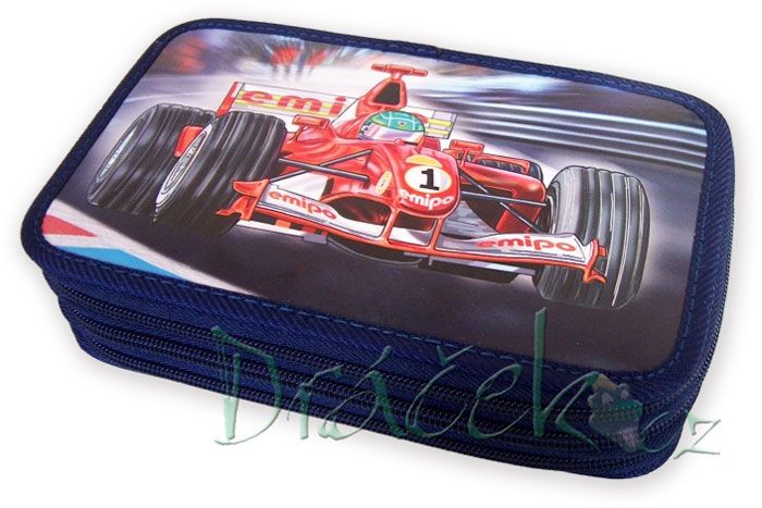 Neplněné školní pouzdro EMIPO třípatrové 01 Elegant Formule live