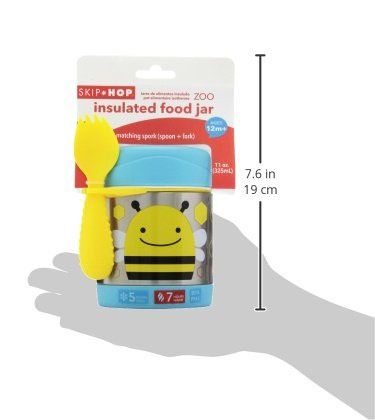 Skip Hop Zoo Termoska na jídlo s vidličkou Včelka