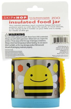 Skip Hop Zoo Termoska na jídlo s vidličkou Včelka