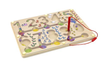 VIGA, Dřevěný magnetický labyrint - čísla