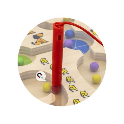 VIGA, Dřevěný magnetický labyrint - čísla