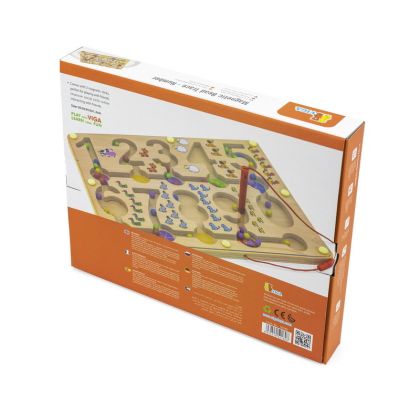 VIGA, Dřevěný magnetický labyrint - čísla