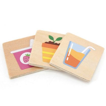 VIGA Dřevěné puzzle - tvary