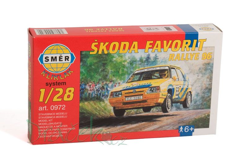 Směr, Model Kliklak Škoda Favorit Rallye 96 13,5x6,7cm